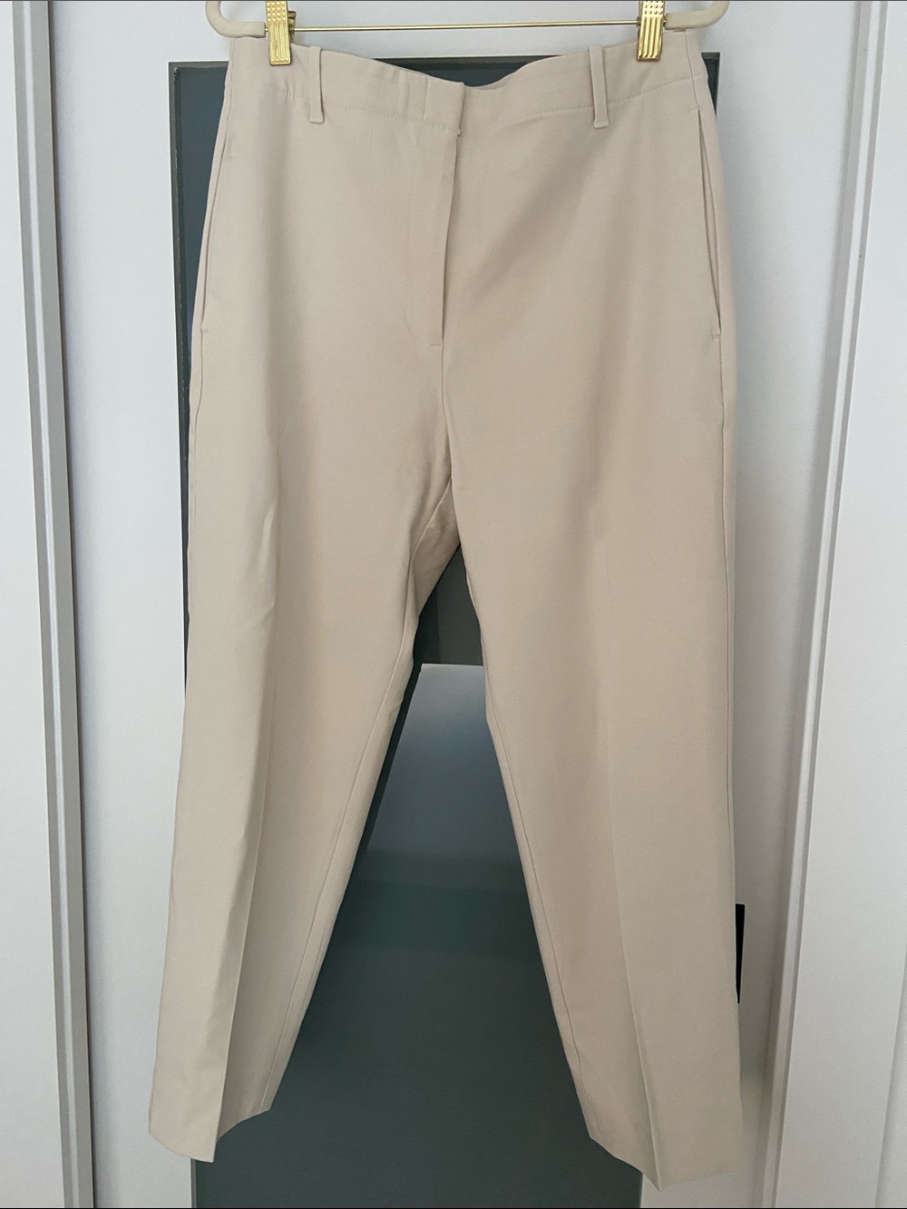 Banana Republic Straight Leg Pants in Light Beige